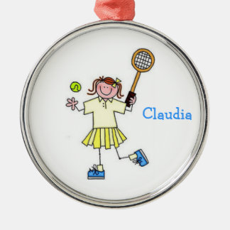Girls Tennis Ornament