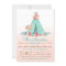 Girls Tipi Baby Shower Invitations