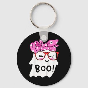 Girls Toddler Happy Halloween Ghost With Bandanna Key Ring