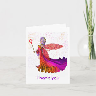Girl's Tooth Fairy Thank You Card