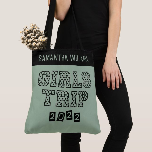 Girls Trip 2022 Girls Weekend Vacation Getaway Tote Bag (Close Up)