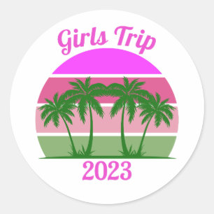 Girls Trip 2023  Classic Round Sticker