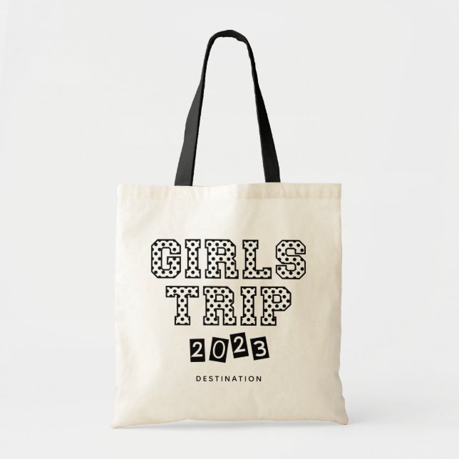 Girls Trip 2023 Girls Weekend Vacation Tote Bag (Front)