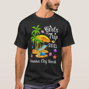 Girls Trip 2023 Vacation Palm Tree Florida Panama T-Shirt