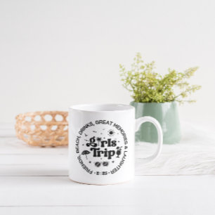 Girls Trip 2025 – Custom Friends Beach Vacation Coffee Mug