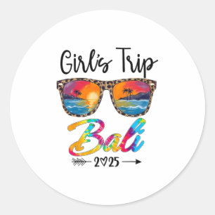 Girls Trip 2025 Li Girls Weekend Summer Vacation P Classic Round Sticker