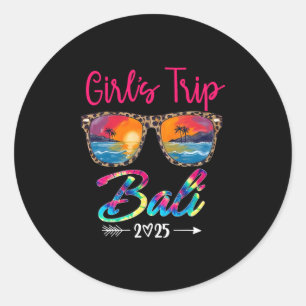 Girls Trip 2025 Li Girls Weekend Summer Vacation P Classic Round Sticker