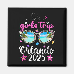 Girls Trip 2025 Summer Sungl Florida Orlando Beach Magnet