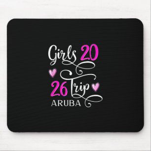 Girls Trip 2026 Aruby Vacation Beach Cruise Group  Mouse Pad