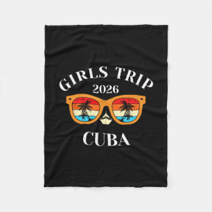 Girls Trip 2026 Cuby Cruise Vacation Travel  Fleece Blanket