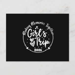 Girls Trip 2026 Cute Girls Weekend 2026 Summer Vac Postcard