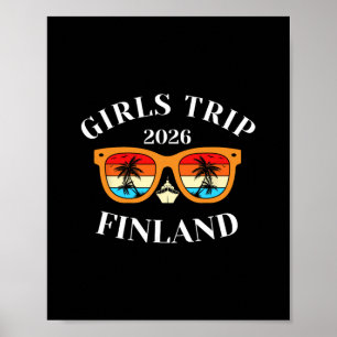 Girls Trip 2026 Finland Cruise Vacation Travel Poster