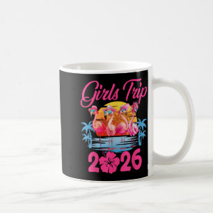 Girls Trip 2026 Flamingo Summer Vacation Girls Coffee Mug