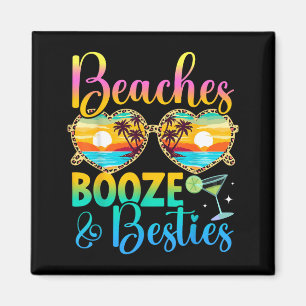 Girls Trip 2026 Funny Matching Beaches Booze Magnet