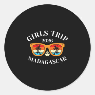 Girls Trip 2026 Madagascar Spring Break 2026 Cruis Classic Round Sticker