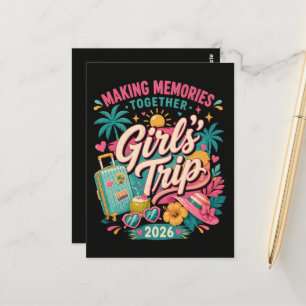 Girls Trip 2026 Making Memories Together Postcard