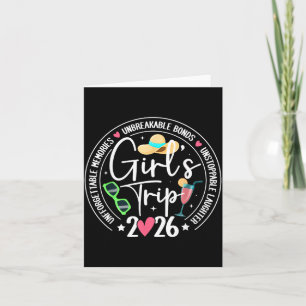 Girls Trip 2026 Memories Girls Friends Trip Card