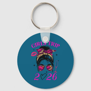 Girls trip 2026 messy bun weekend besties vacay key ring