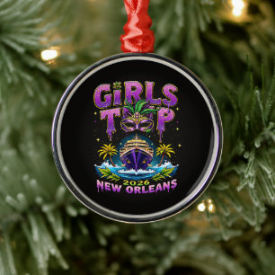 Girls Trip 2026 New Orleans Metal Ornament