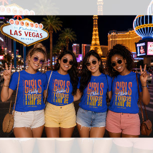 Girls Trip 2026 Personalised Travel Design Tri-Blend Shirt