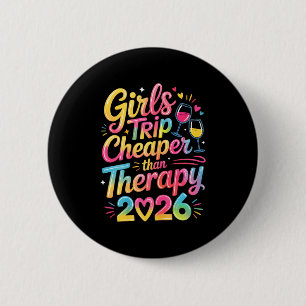 Girls trip 2026 sister bestie vacay lover road 6 cm round badge