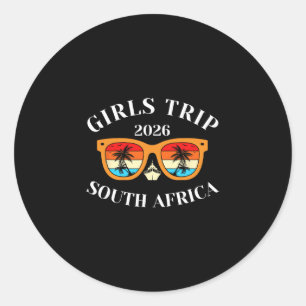 Girls Trip 2026 South Africa Spring Break 2026 Cru Classic Round Sticker