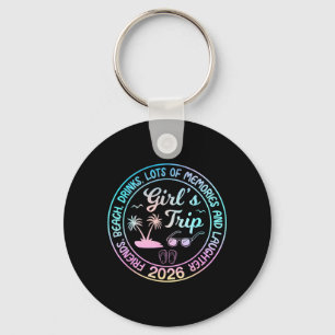 Girls Trip 2026 Tropical Beach Vibes Summer Key Ring