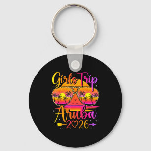 Girls trip aruba 2026 tropical matching summer key ring