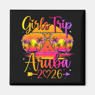 Girls trip aruba 2026 tropical matching summer magnet