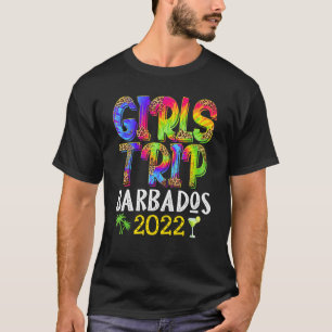 Girl's Trip Barbados 2022 Bachelorette Party Tie D T-Shirt