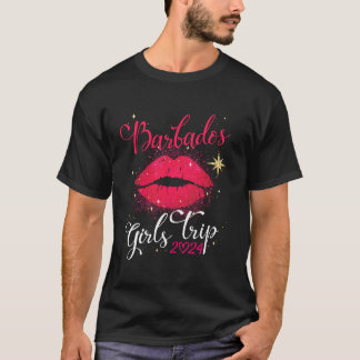 Girls Trip Barbados 2024 Beach Womens Weekend Birt T-Shirt