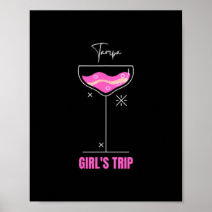 Girls Trip Beach Drink Tampa Florida  Poster