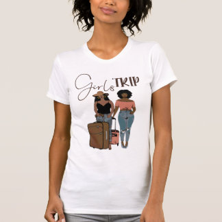 Girls Trip Black Love Travel African American Afro T-Shirt