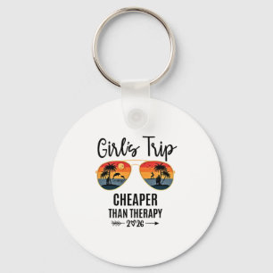 Girls Trip Cheaper Than A Therapy 2026 Group Match Key Ring