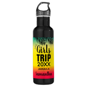 Girls Trip, Crown Year & Name Green Yellow Red 710 Ml Water Bottle