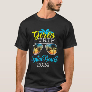 Girls Trip Crystal Beach 2024 Womens Weekend Birth T-Shirt