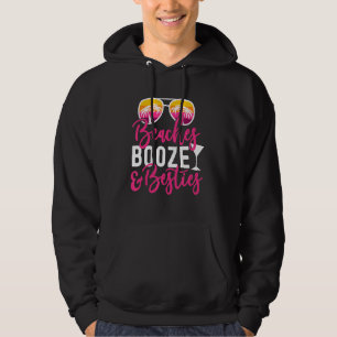 Girls Trip Girls Weekend Friends Beaches Booze & B Hoodie