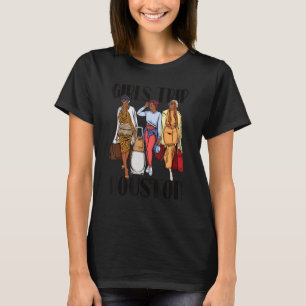 Girls Trip Houston 2023 Vacation Weekend Black Wom T-Shirt