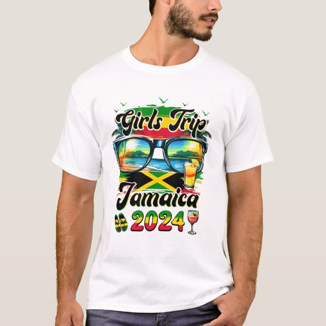 Girls Trip Jamaica 2024 Summer Vacation Matching G T-Shirt (Front)