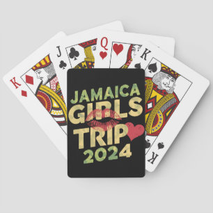 Girls Trip Jamaica 2024 Weekend Summer Vacation  Playing Cards