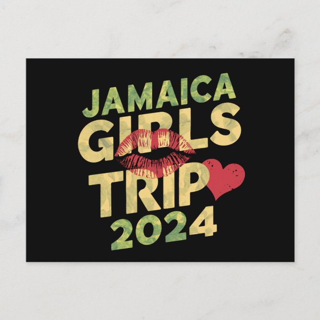Girls Trip Jamaica 2024 Weekend Summer Vacation  Postcard (Front)
