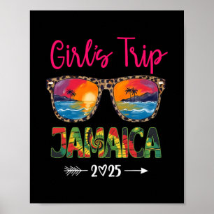 Girls Trip Jamaica 2025 Girls Weekend Summer Vacat Poster