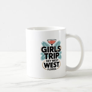 Girl's Trip Key West Women Girls Besties Florida V Coffee Mug