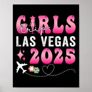 Girls Trip Las Vegas 2025 Usa Summer Vacation Ladi Poster