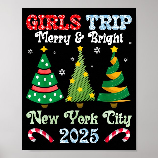 Girls Trip Merry And Bright Xmas New York City Vac Poster (Front)