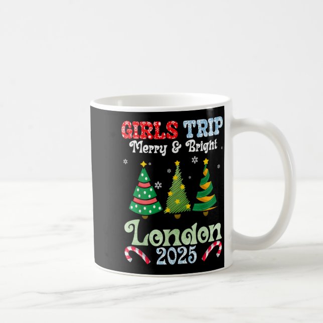 Girls Trip Merry Bright Christmas In London Vacati Coffee Mug (Right)