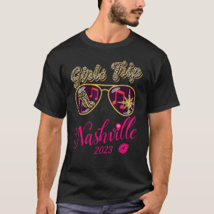 Girls Trip Nashville 2023 For Womens Weekend Birth T-Shirt