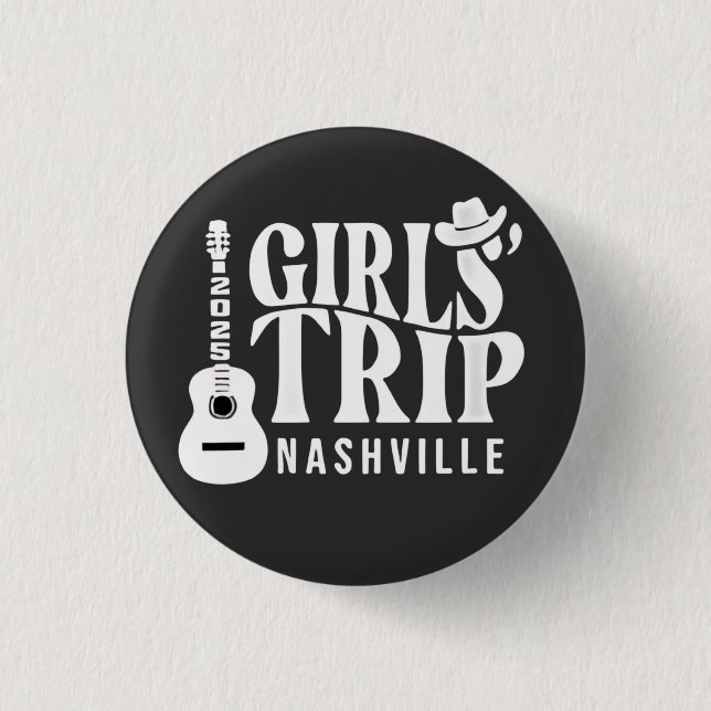 Girls Trip Nashville 2025 Vacation Summer  3 Cm Round Badge (Front)