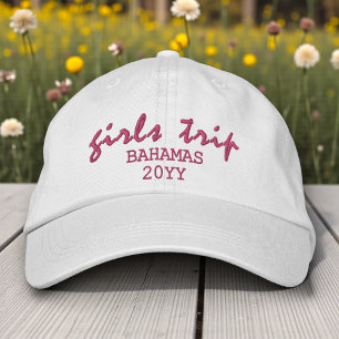 Girls Trip Personalised Embroidered Gift Hat