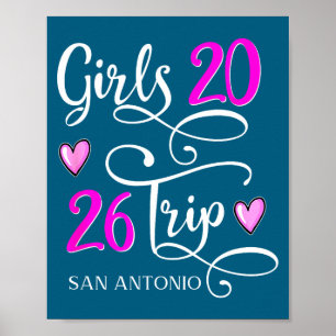 Girls Trip San Antonio Vacation Group Poster
